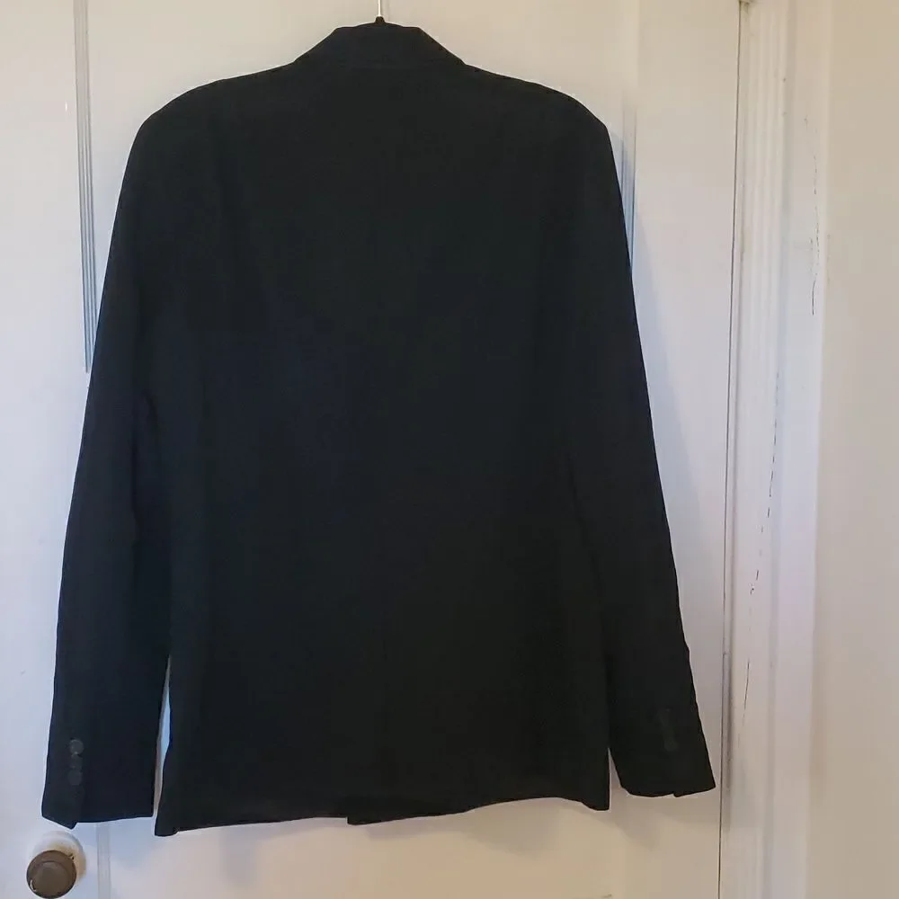 AllSaints Expire Black Men's Blazer Size 38 NWT